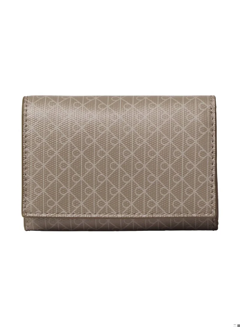 Allover Emblem Logo Trifold Wallet